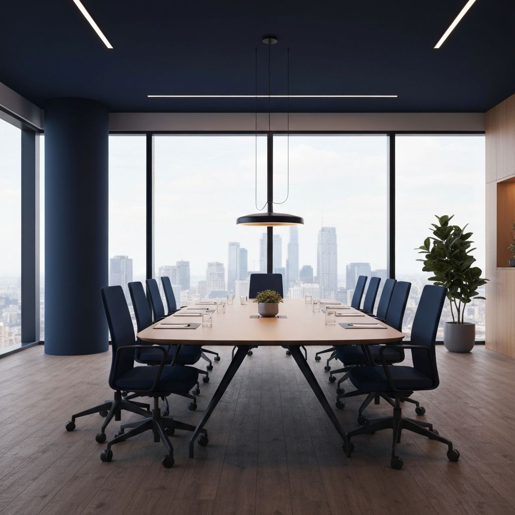 Professional conference room representing expertise and leadership
